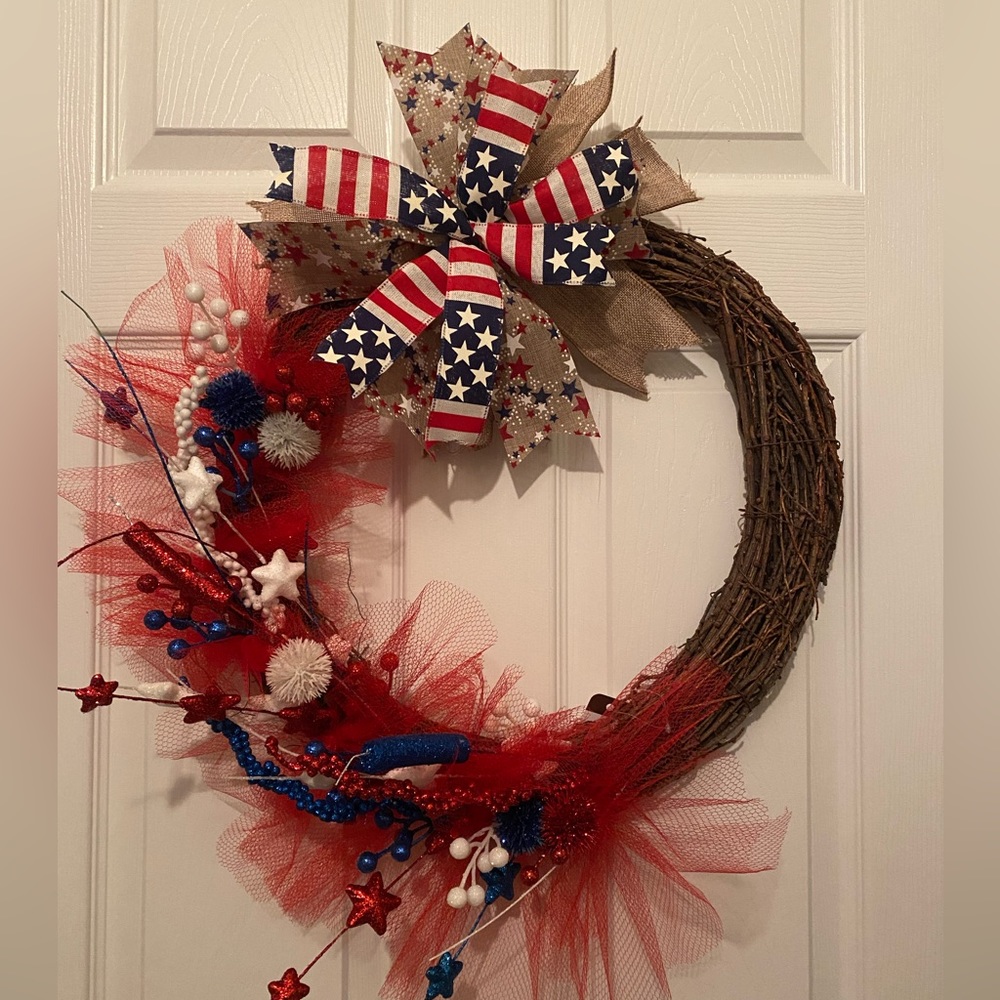 4th of July Wreath 18”